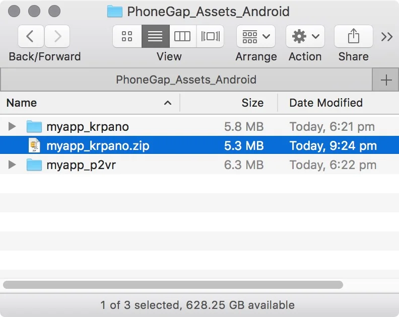 figure #5: Zip ready for upload