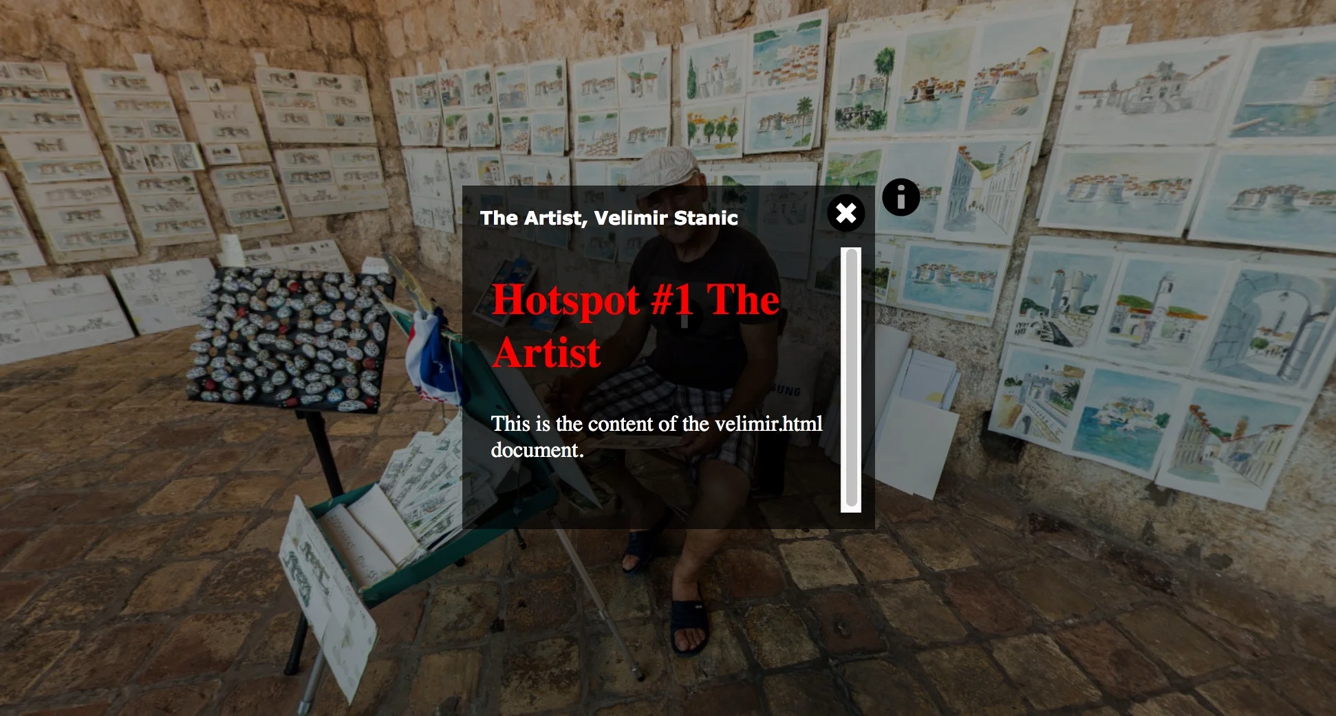 Figure #20: Working popup windows