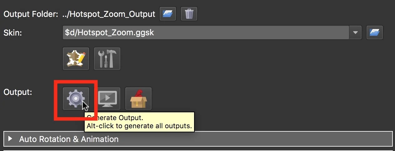 Figure #33: Generate Output