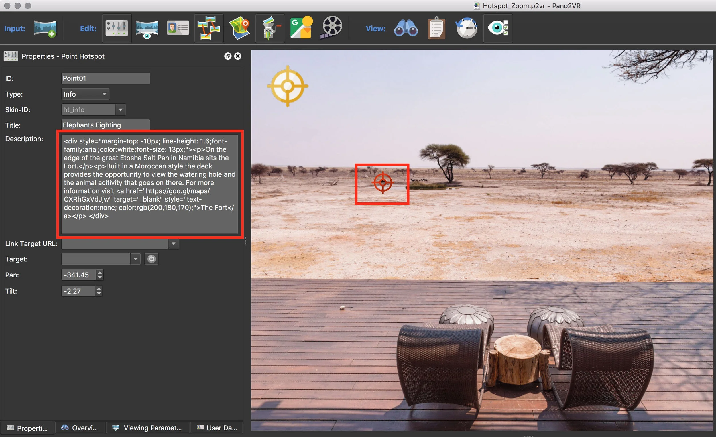 Figure #30: reveal_text content in the Point Hotspot Description