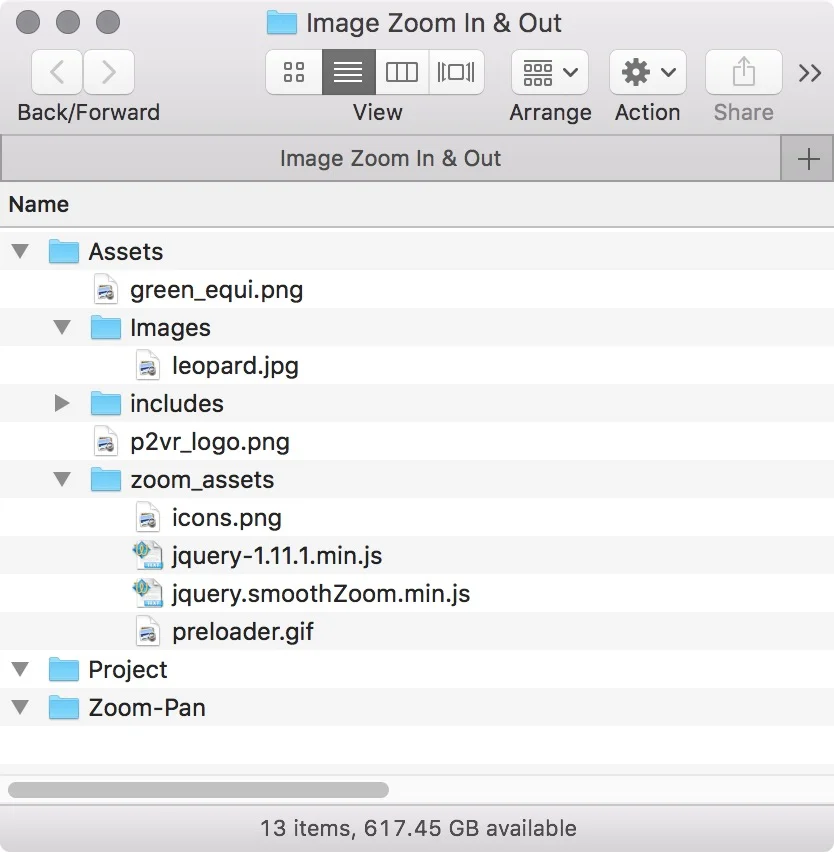 Figure #2: Tutorial Folder and Files
