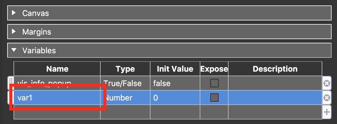 Figure #10: Variable entry
