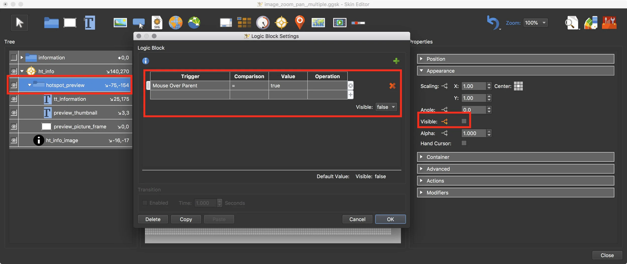 Figure #29: hotspot_preview settings & logic block