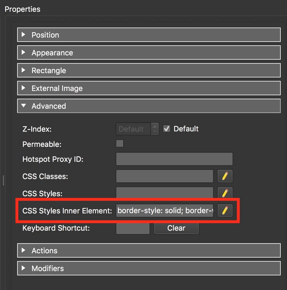 Figure #25: css styling for the popup_image element