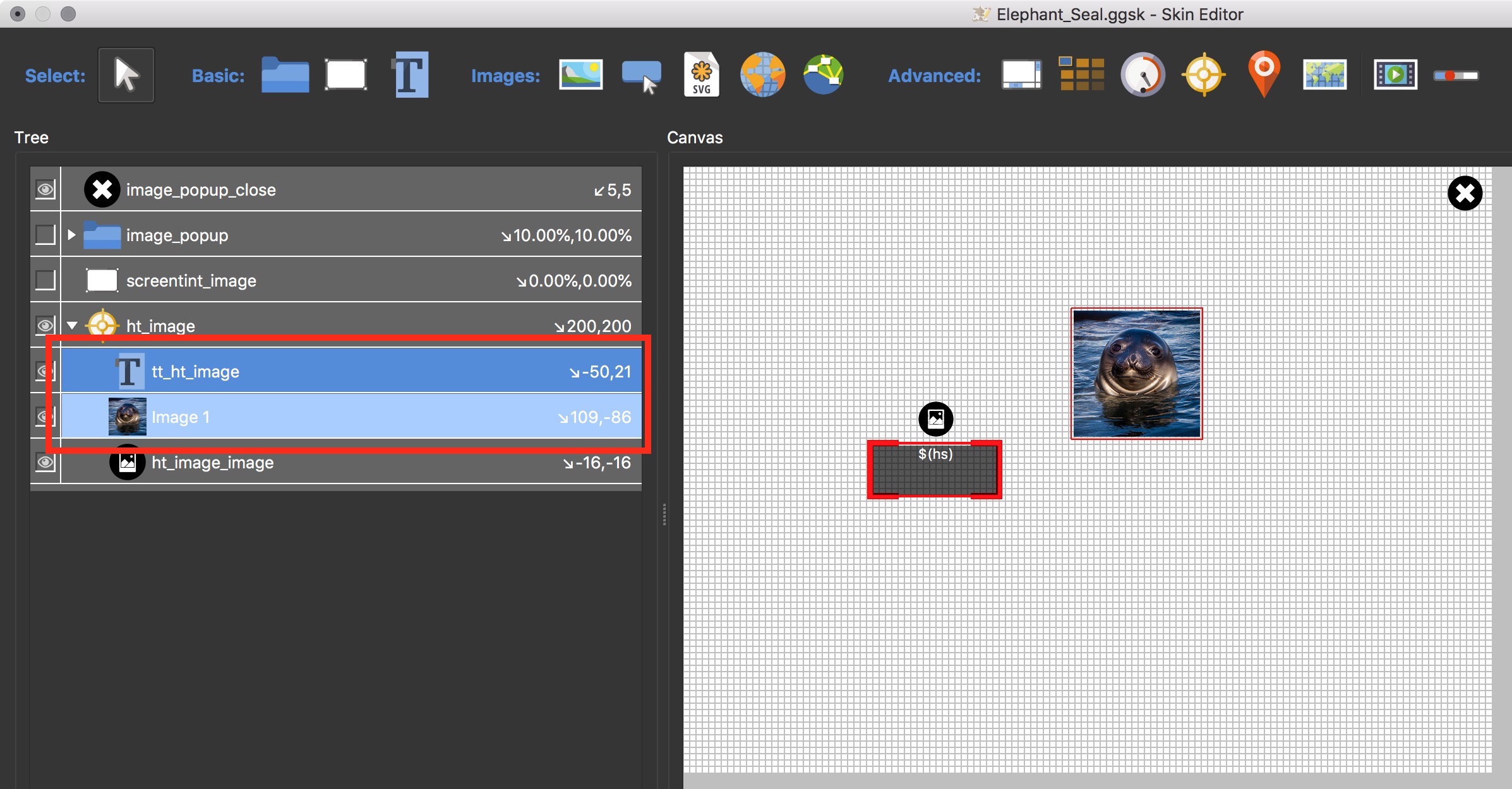 Figure #12: Shift select both elements