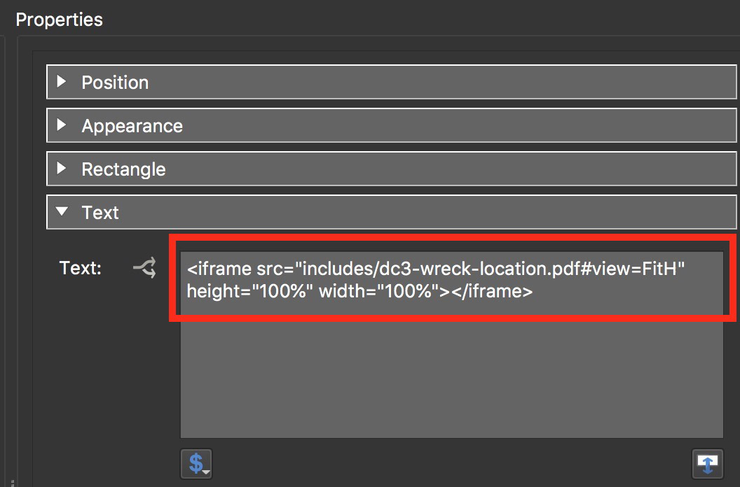 Figure #14: updated iframe code