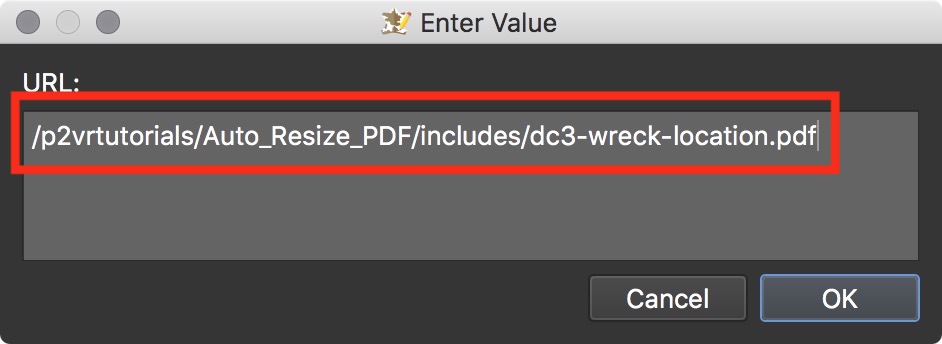 Figure #33: URL to the pdf file