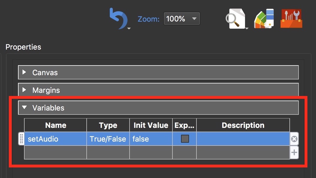 Figure #12: Create new ‘setAudio’ variable