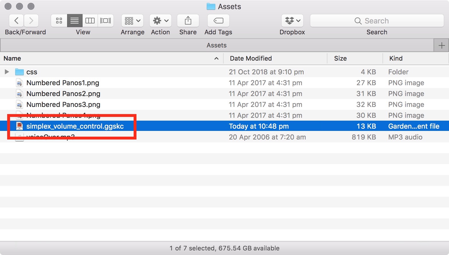Figure #3: Double click on the .ggskc file to load it