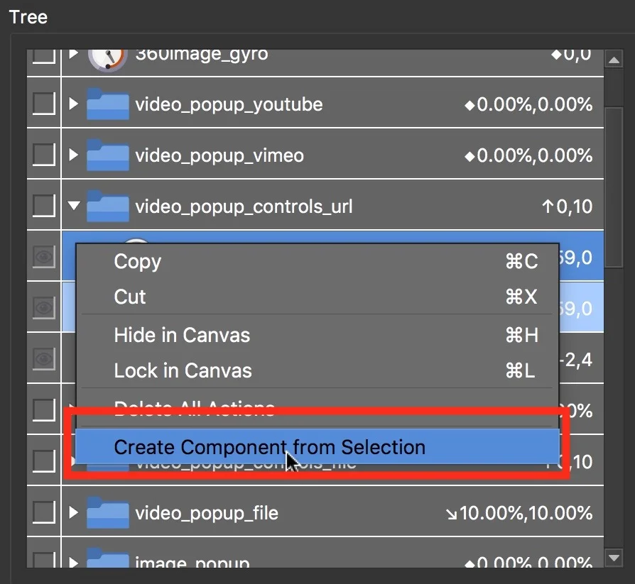 Figure #12: Select ‘Create Component from Selection’