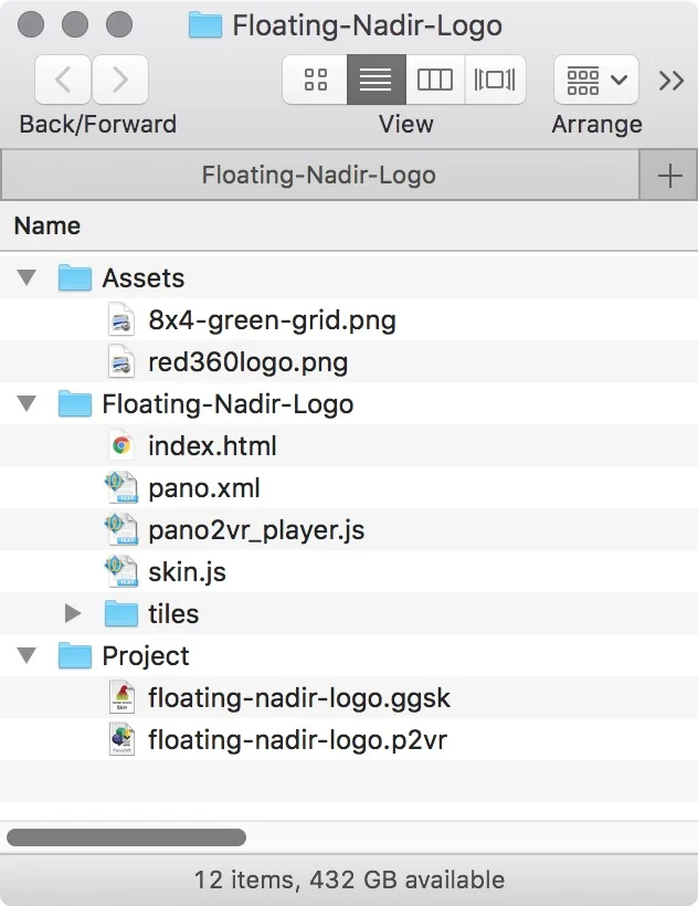 Figure #1: Tutorial folder