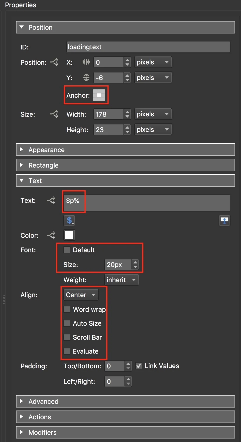 Figure #6: loadingtext updated