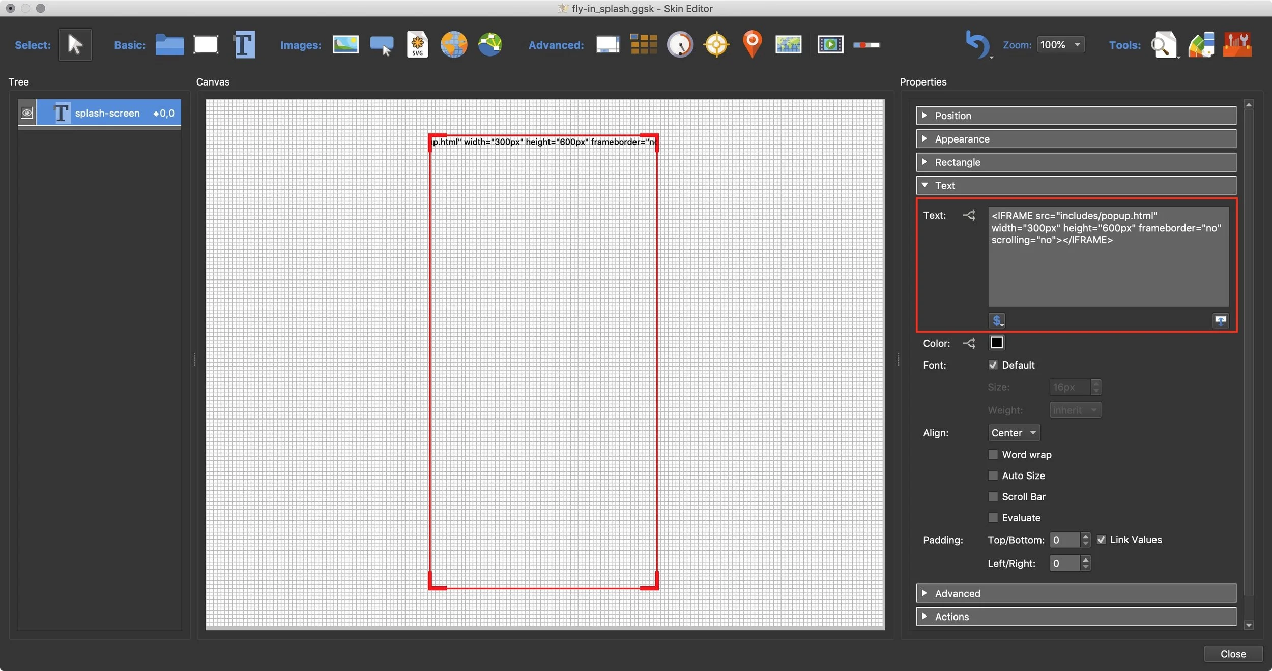 Figure #5: iFrame code