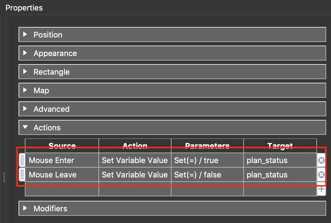 Figure #6: Floorplan Element Actions