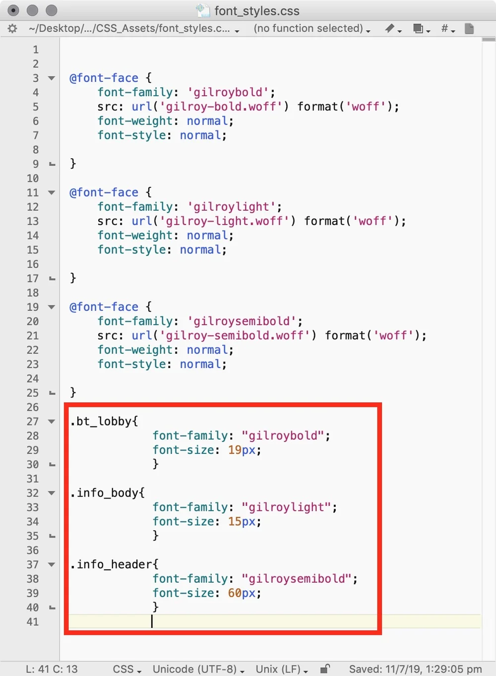 Css Font Styles