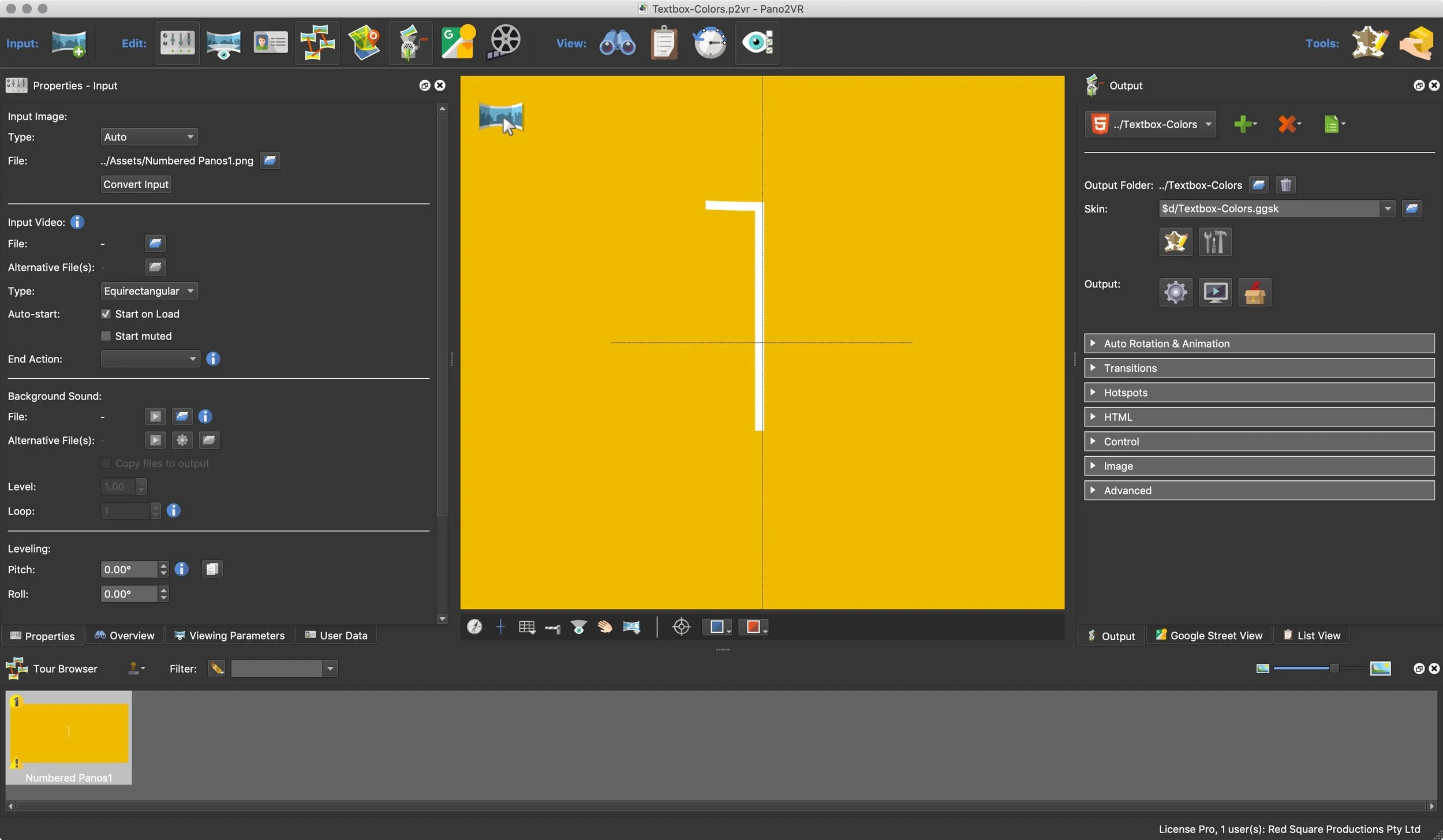 Figure #2: Project window