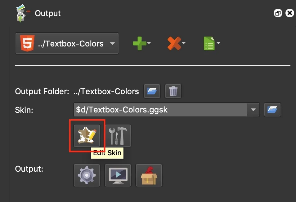Figure #4: Edit Skin button
