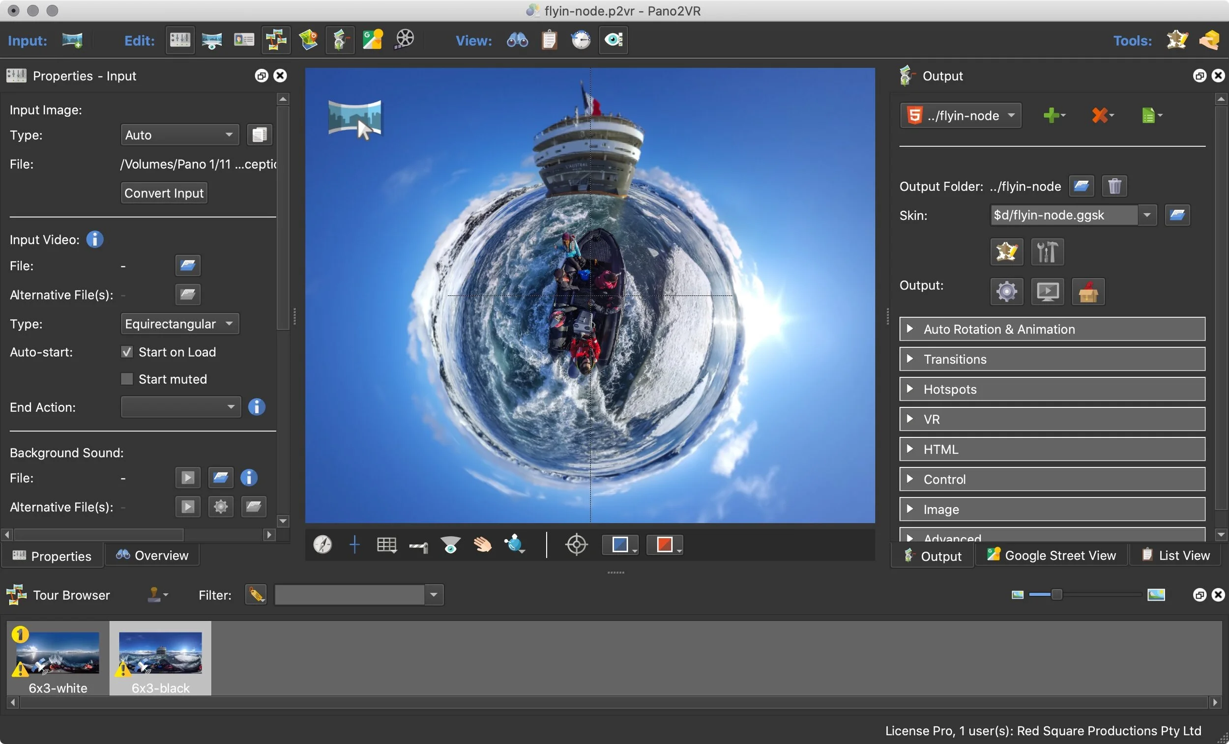 Adding a “Fly-in” to a Node