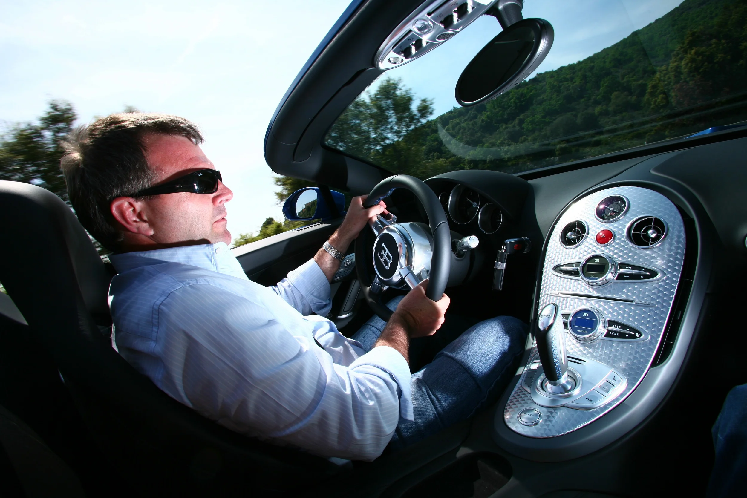 Michael Taylor behind the wheel.