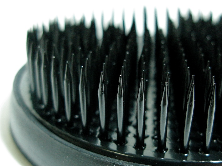 Stained black by ionic bonding.