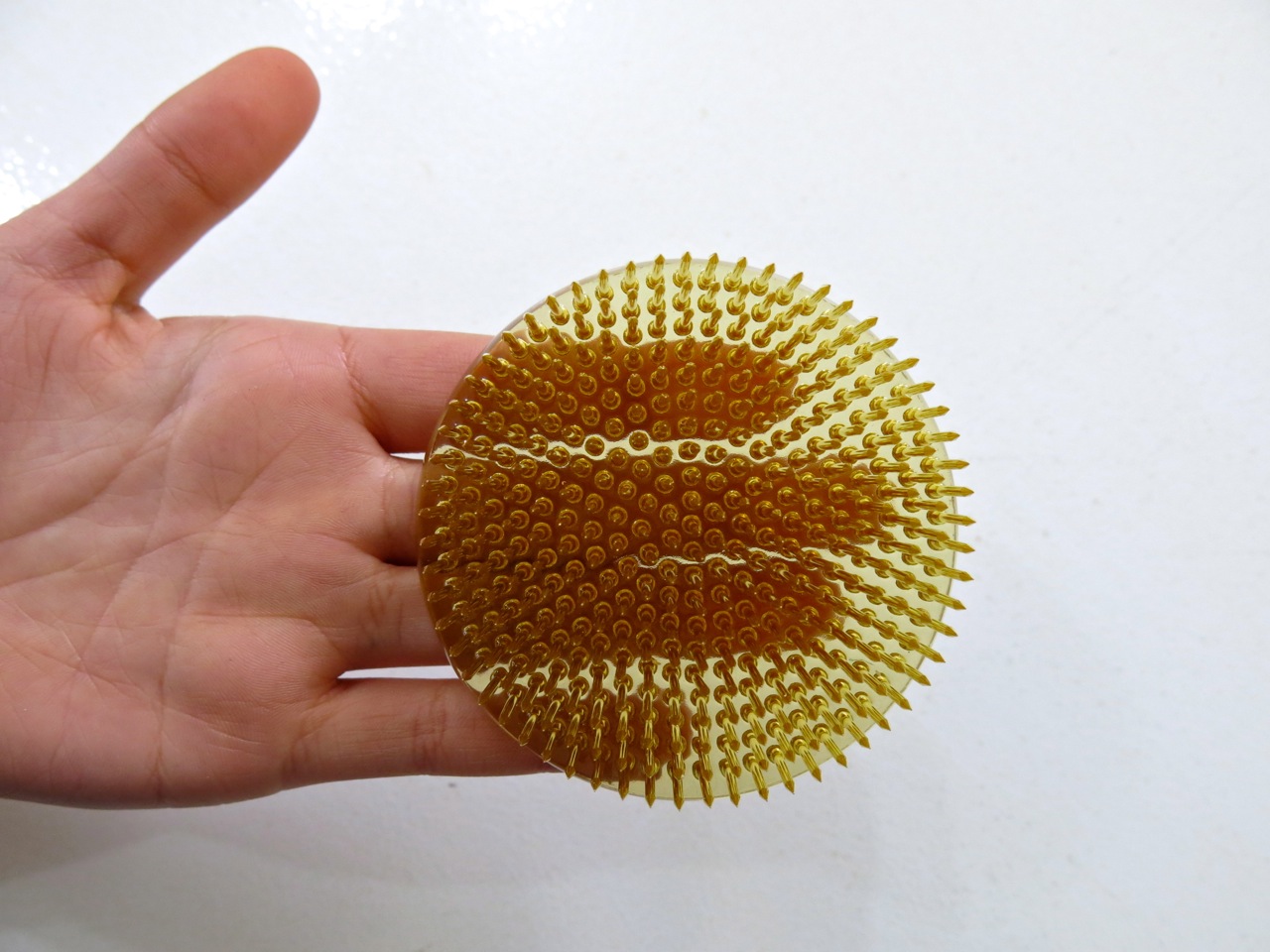 The base is translucent.