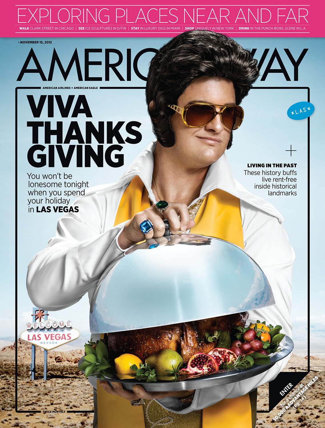   The cover from  American Way,  November 15, 2012  