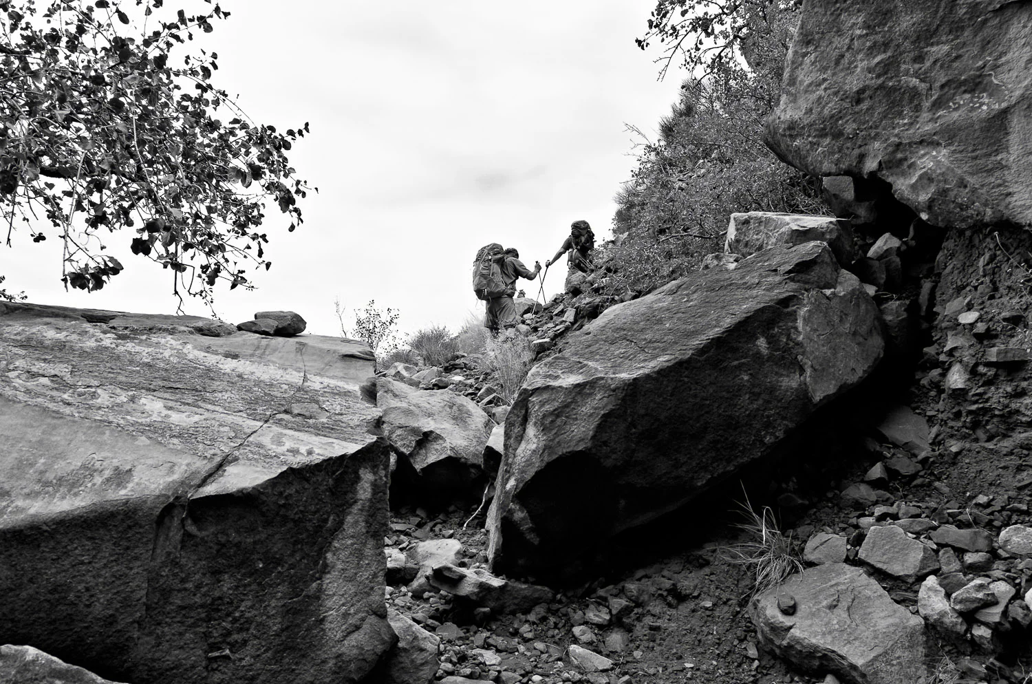 Boulders and Hikers, Hermit Trail | Mark Lindsay