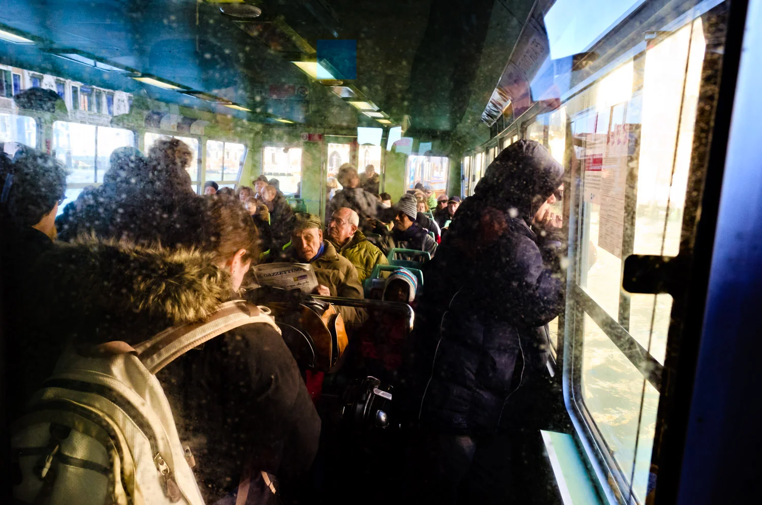 A View into a Vaporetto on the Grand Canal | Mark Lindsay