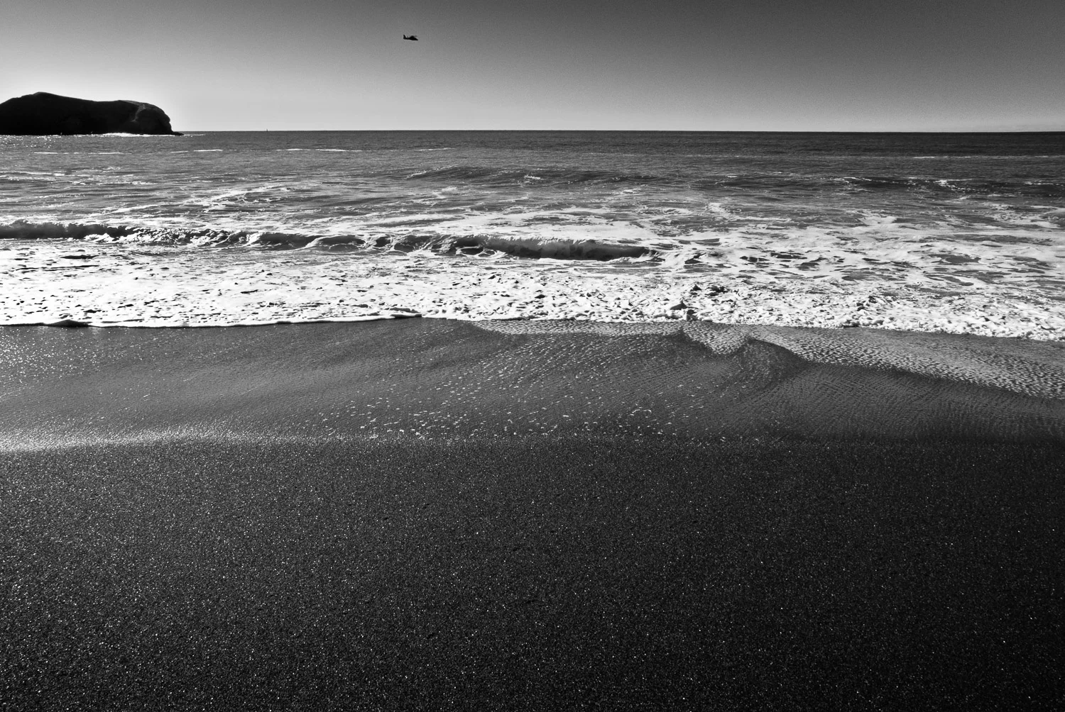 Beach, Rock, and Helicopter | Mark Lindsay