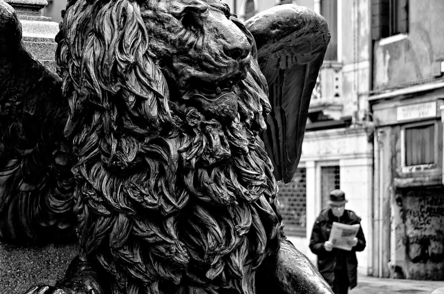 Venetian Lion and Man