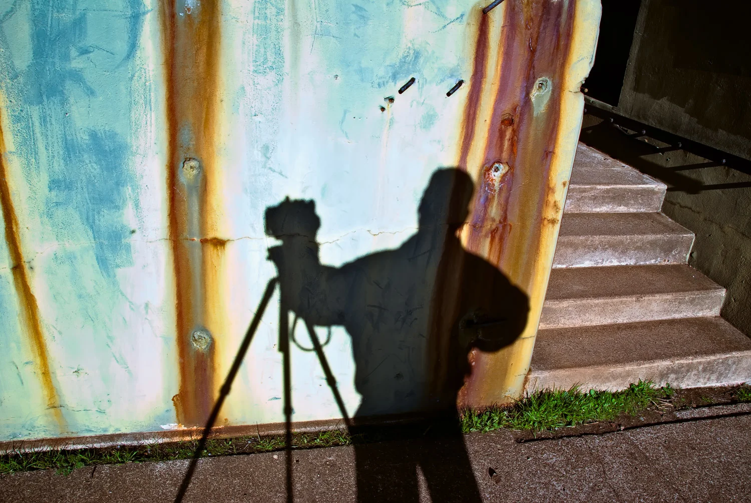 Self-Portrait at Bunker, Marin Headlands | Mark Lindsay
