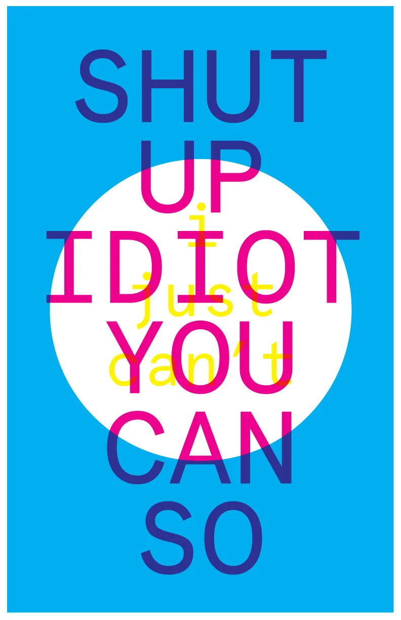 "You can" - 2015, 1's and 0's on digital monitor, size variable, by Courtney Stubbert