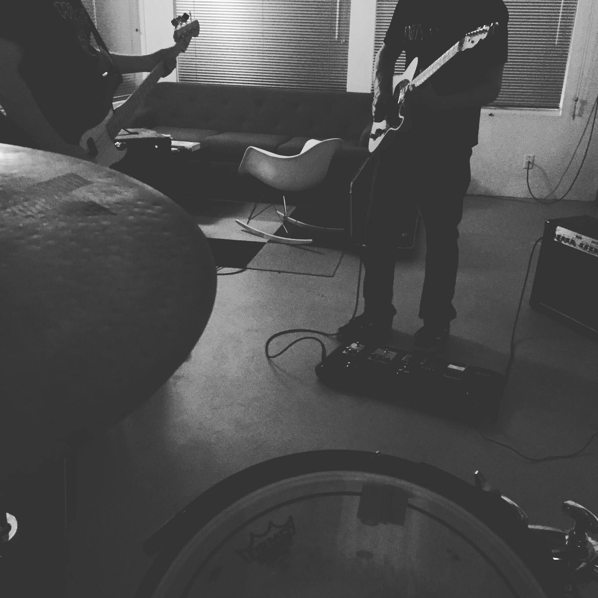 Late night session in the work space.