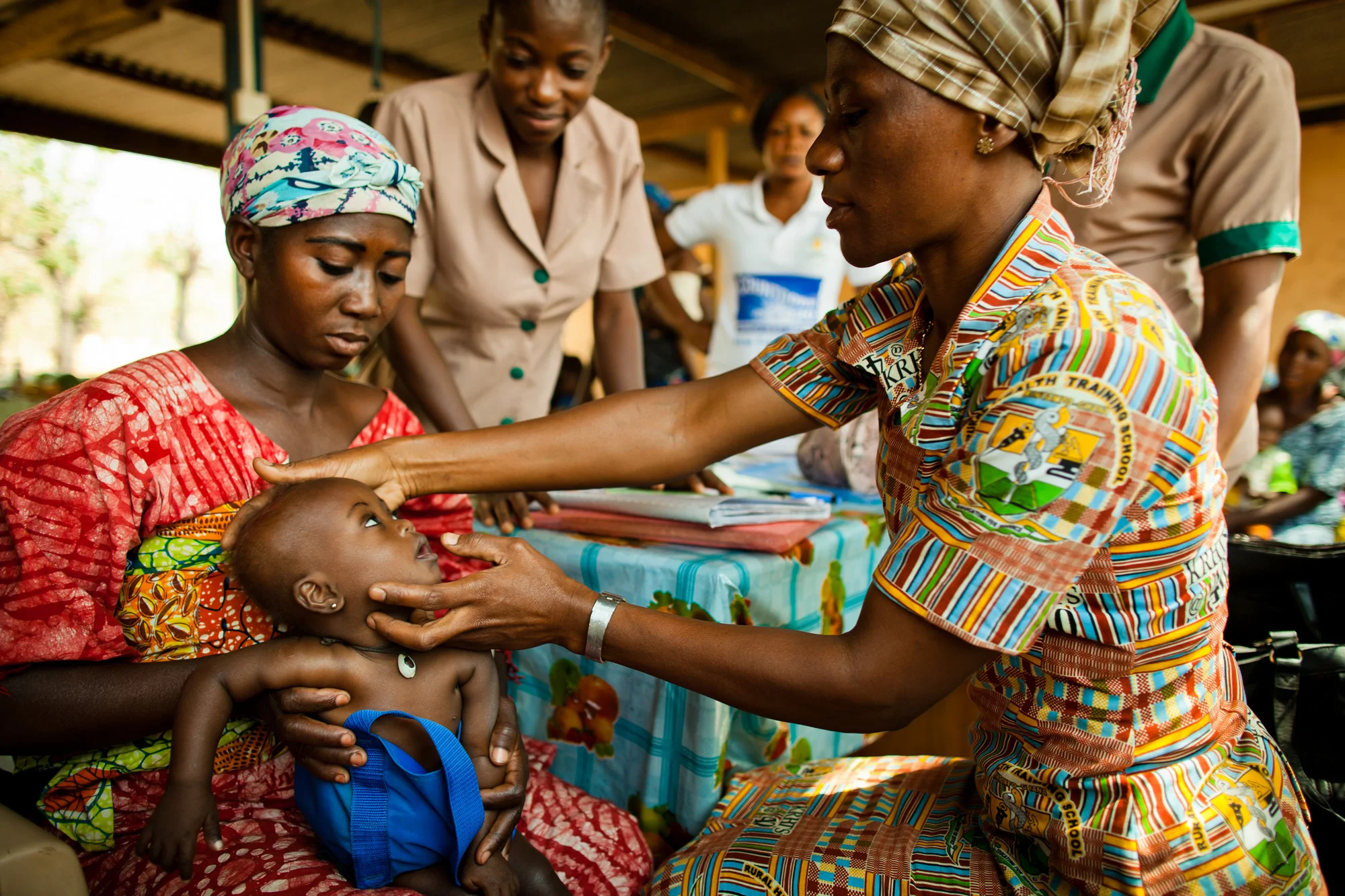 Malnutrition clinic in rural Ghana