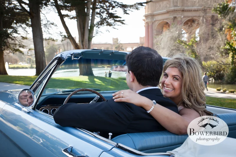 So many cool reflections :) © Bowerbird Photography 2013; Engagement Photography at Palace of Fine Arts, San Francisco.