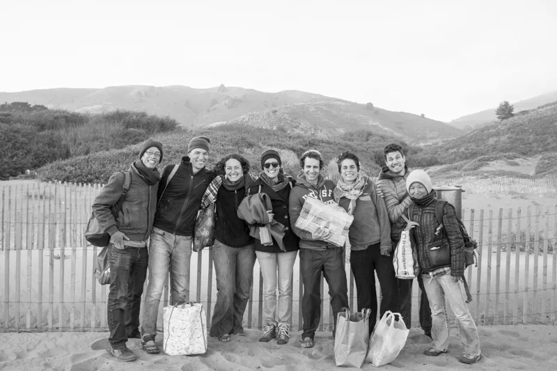 Group photo by the dude on the beach :)