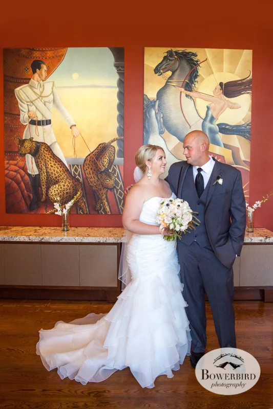 First Look. Westin St. Francis Hotel SF Wedding © 2014 Bowerbird Photography