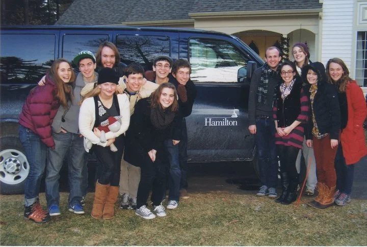 Members of Duelly Noted on our first Winter tour in January 2011