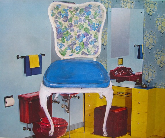 Flowered Bathroom