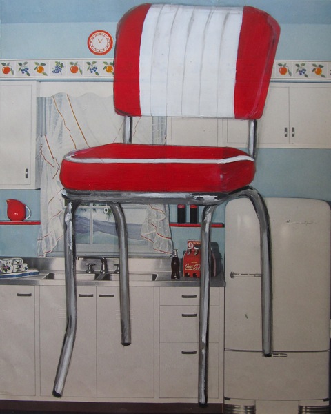 Red and White Retro
