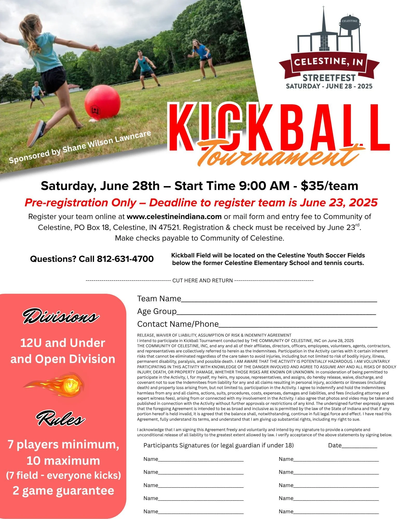 Kickball Tournament - Streetfest 2025 Registration Fee