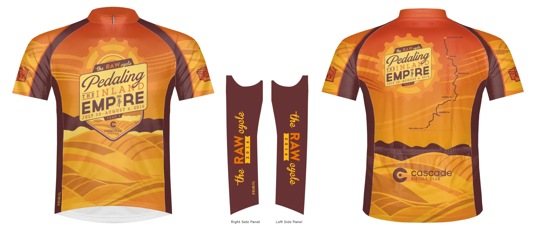 2016 Bike Jersey Image rendering courtesy of Primal. 