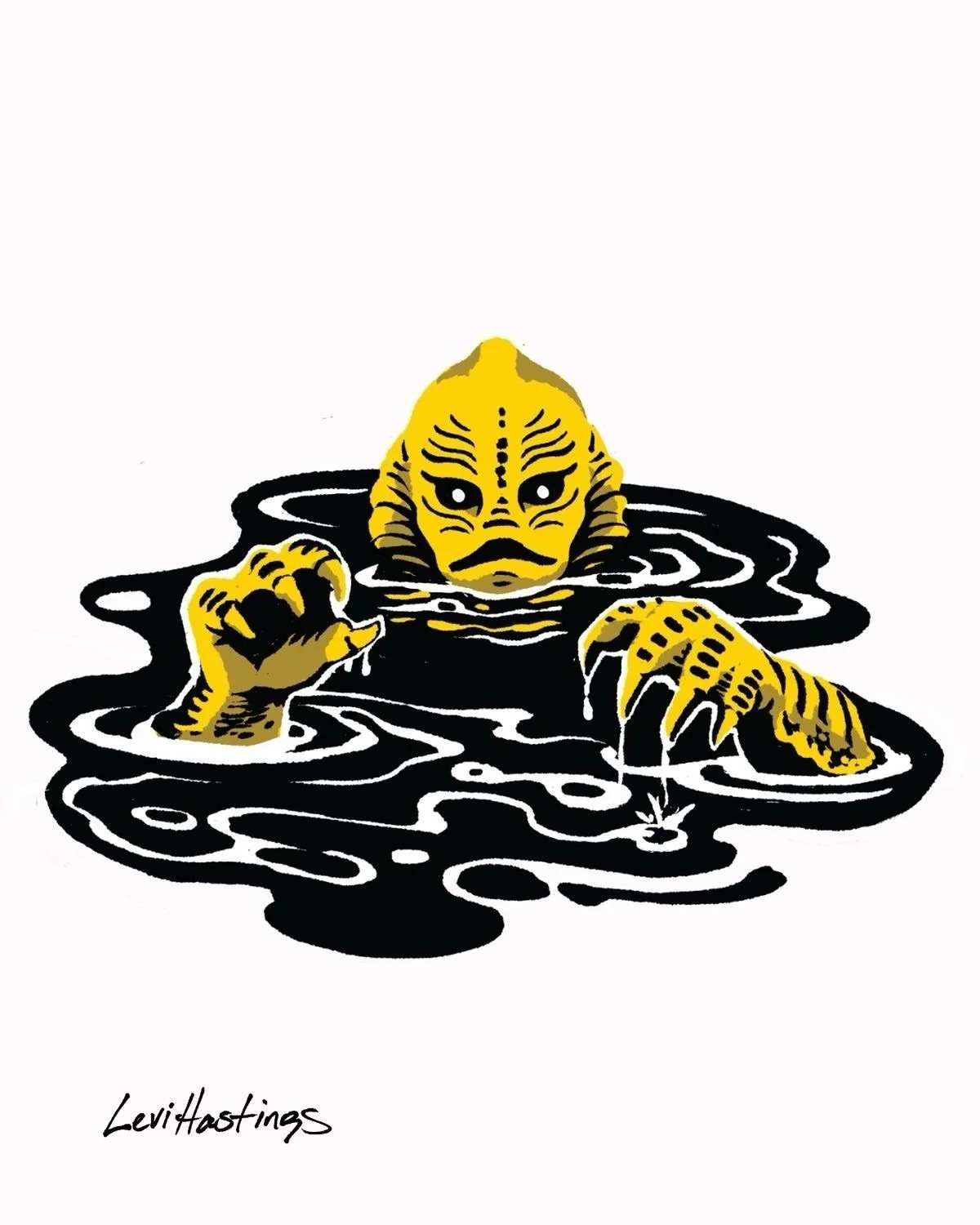 The Creature from the Black Lagoon was the obvious choice of illustration for the &ldquo;Monster&rdquo; chapter of Rebecca Brown&rsquo;s book &ldquo;My Animal Kingdom.&rdquo; Certainly on of my favorite monster boyfriends, this was the excuse I&rsquo