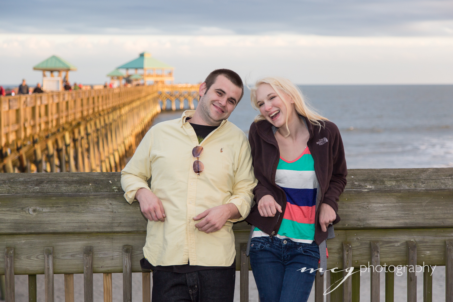 Folly Beach SC Engagement pictures