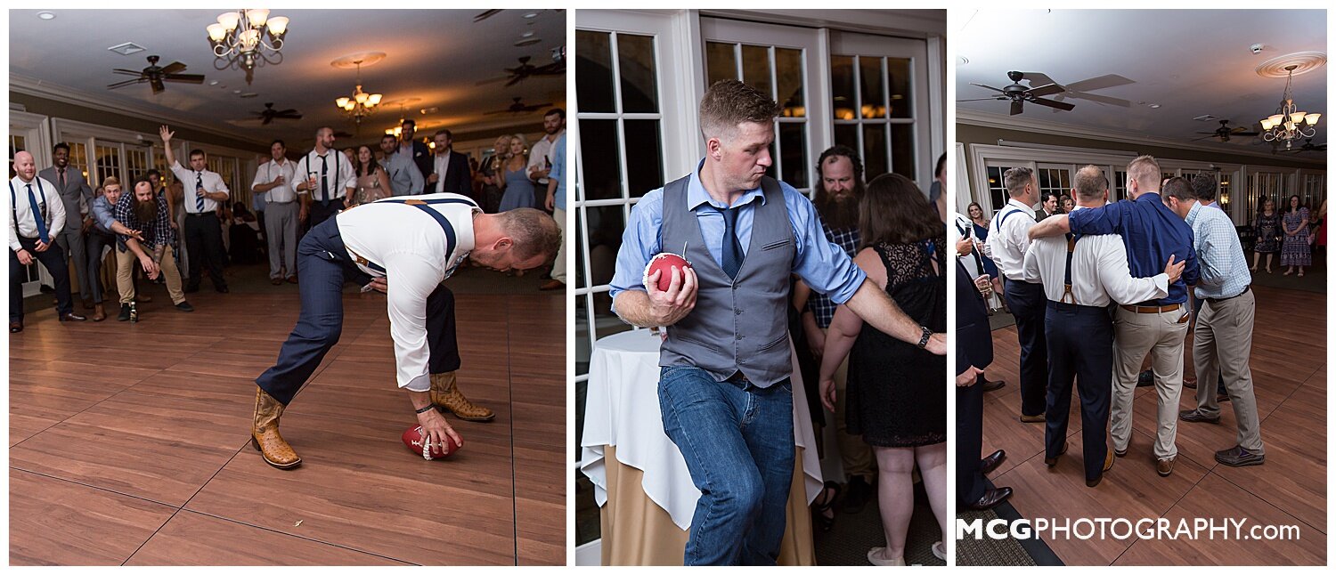 Dunes West Wedding Garter Toss