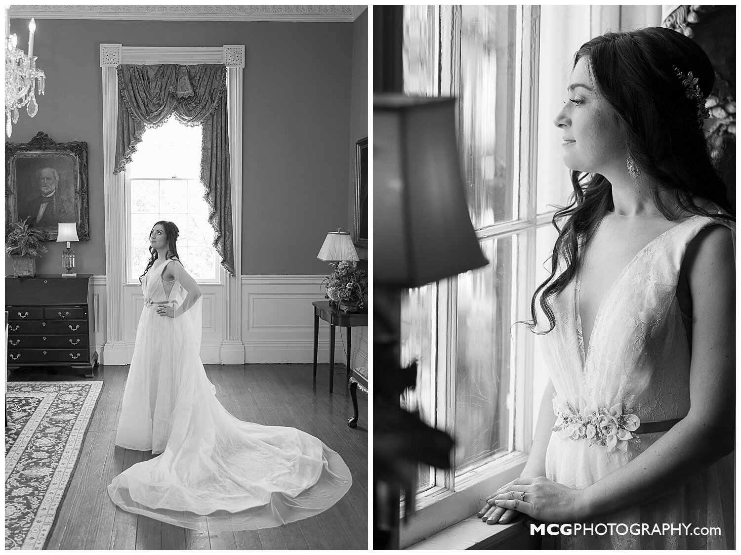 Charlesotn bride in Historic Home