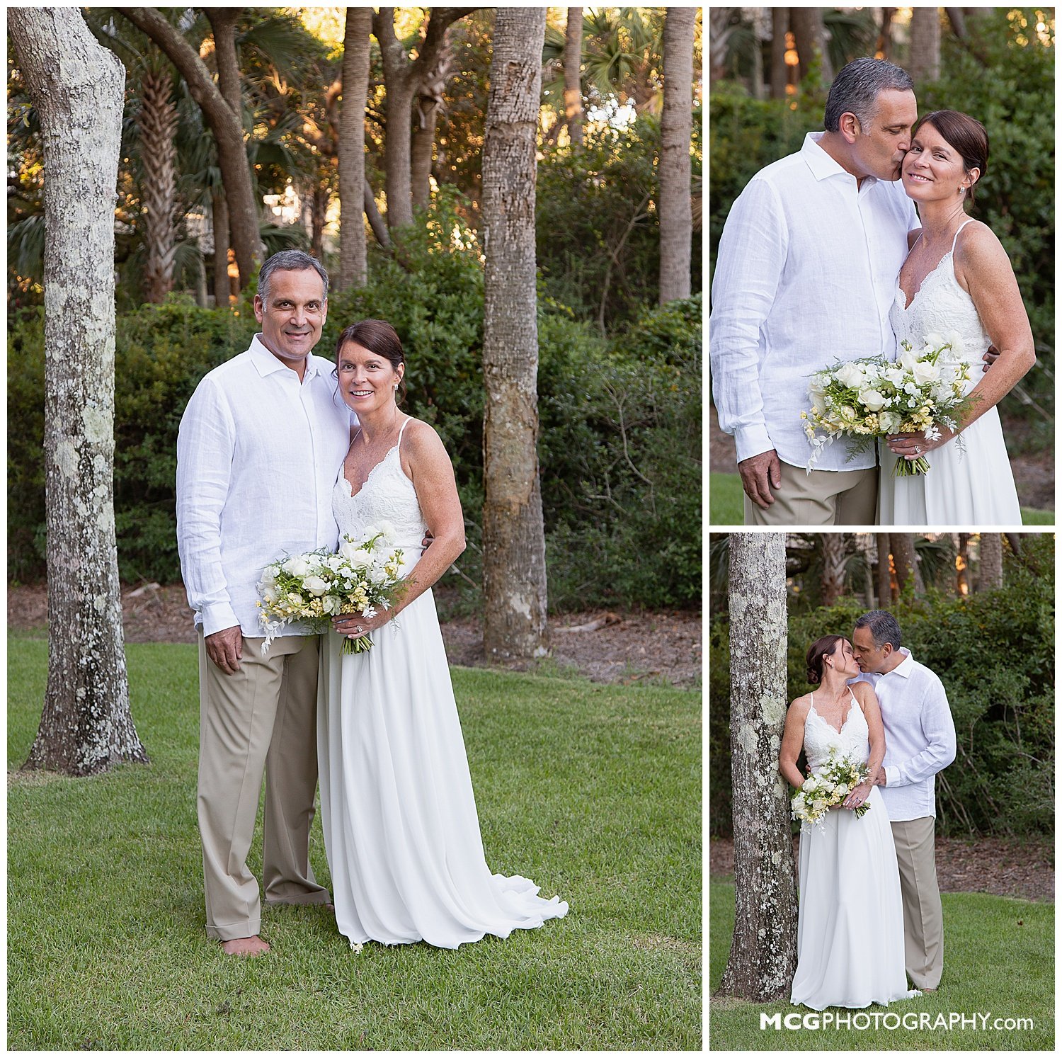 Kiawah elopement couple