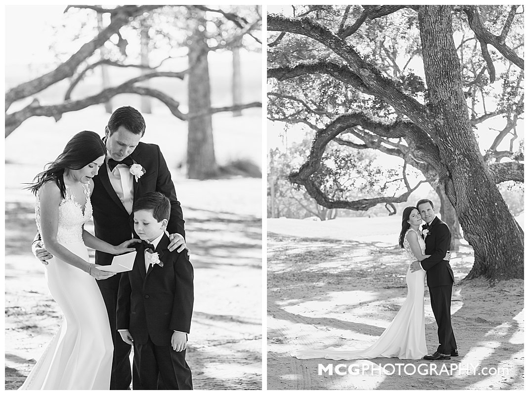 black and white wedding moments