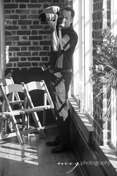 james photographing wedding at Rice Mill
