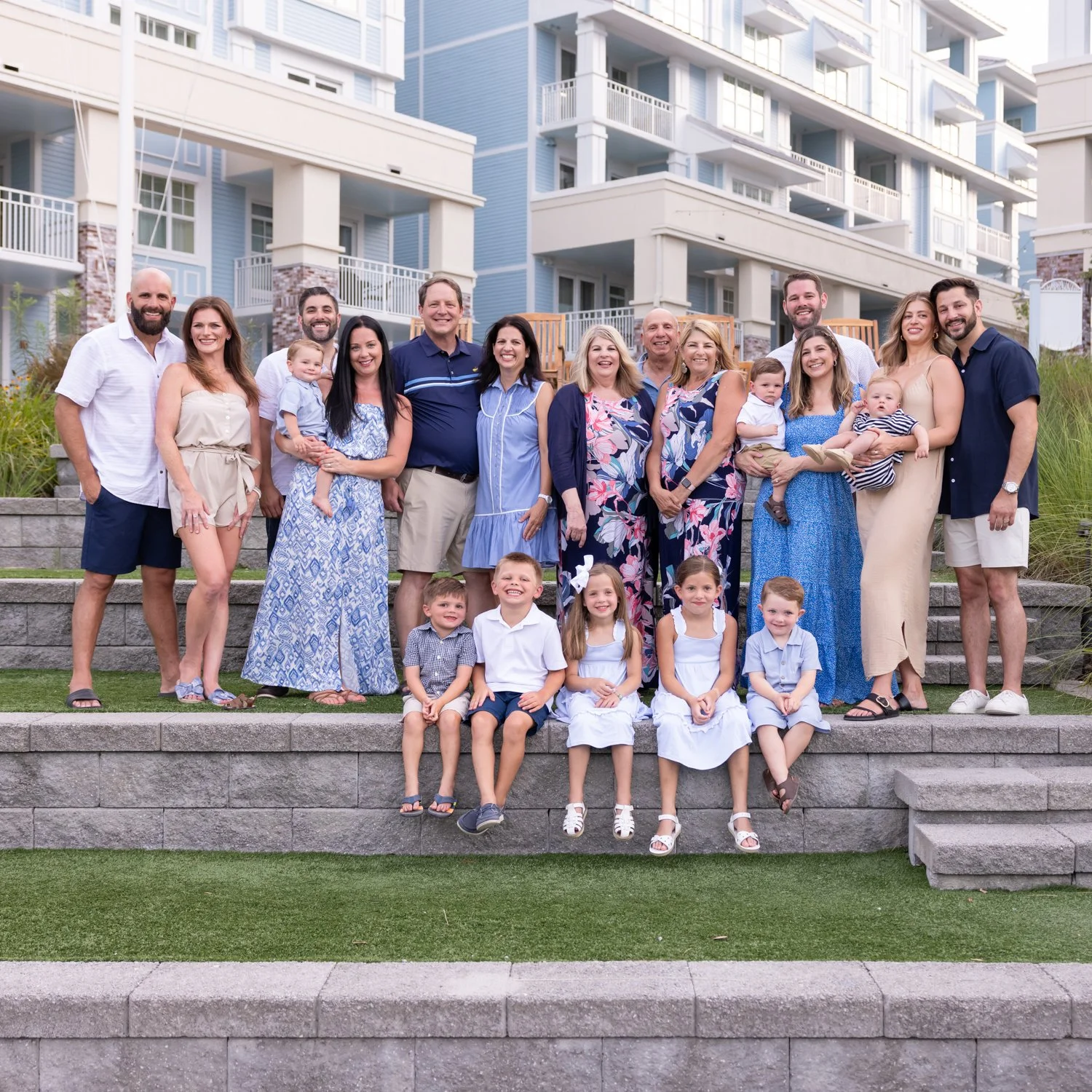 extended family portrait at Wild Dunes